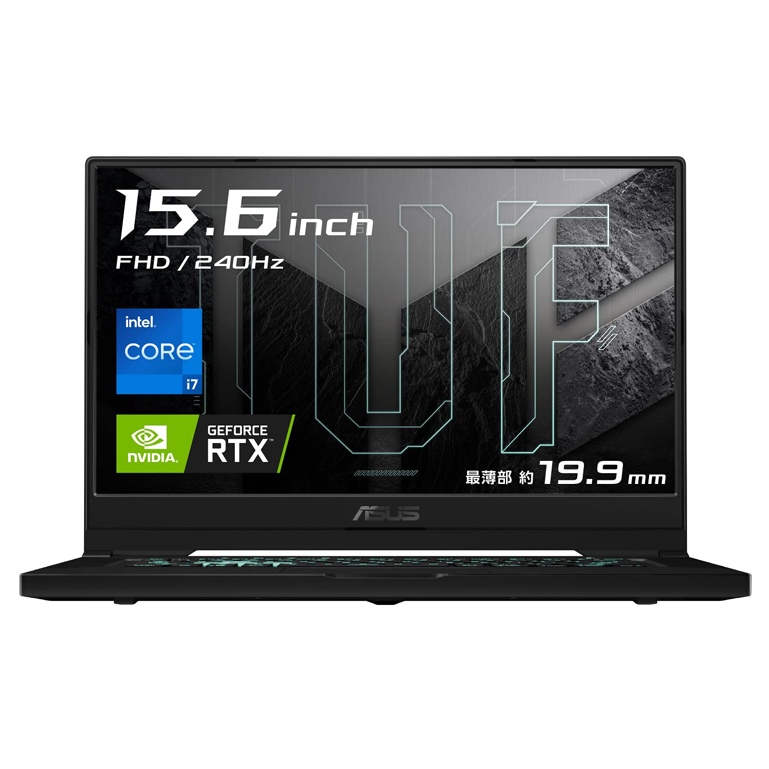 Asus TUF FX516P معالج i7-11370H الجيل 11 - ذاكرة 16 جيجا - هارد 512 جيجا SSD - شاشة 15.6 بوصة RTX3060-6GB